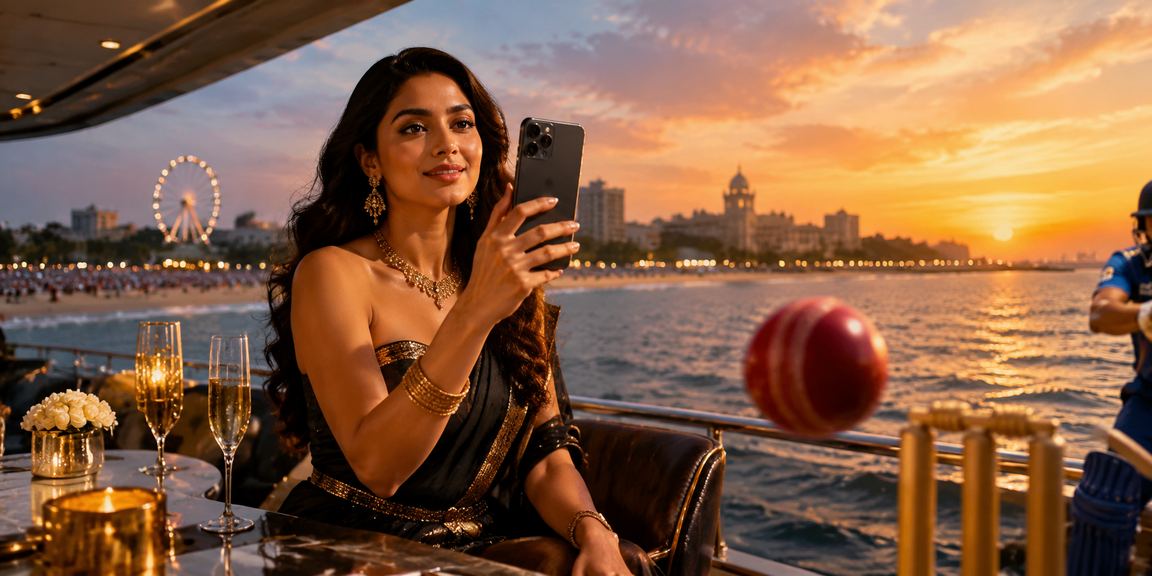 Slots gameplay with Chennai Marina Beach as a backdrop evoking cricket betting vibes