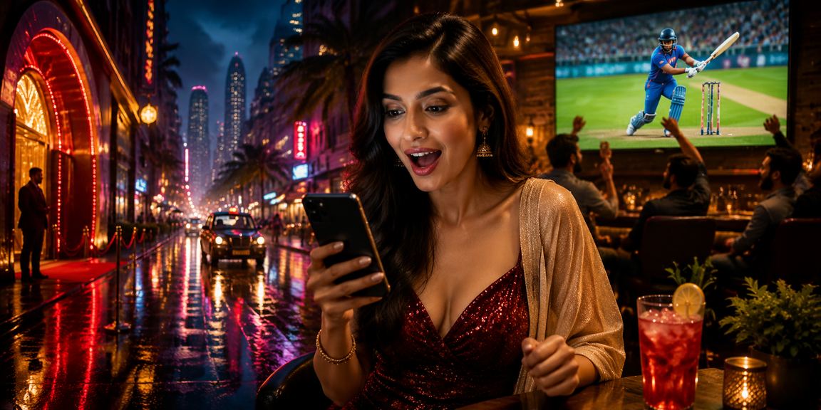 Live Casino scene with authentic cricket passion in bustling Mumbai